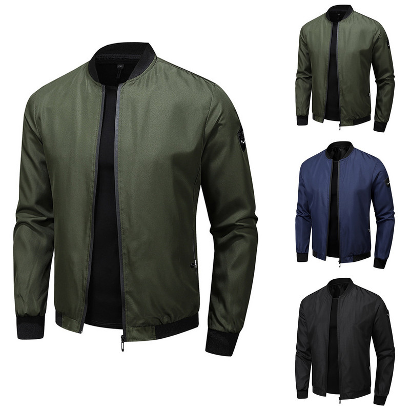 Ανδρικά ρούχα Suede Jacket Ανδρικές τσέπες Jacket Jacket Ανδρικό φθινοπωρινό μανίκι χειμωνιάτικο μακρύ παλτό με επένδυση Παλτό με φερμουάρ Top Work