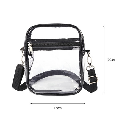 2023 Γυναικείες διαφανείς μικρές τσάντες χιαστί Summer Jelly τσάντα Messenger Γυναικεία τσάντα ώμου ροδακινί ταξιδιού για κορίτσια Clear πορτοφόλια