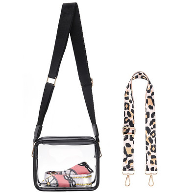 2023 Γυναικείες διαφανείς μικρές τσάντες χιαστί Summer Jelly τσάντα Messenger Γυναικεία τσάντα ώμου ροδακινί ταξιδιού για κορίτσια Clear πορτοφόλια