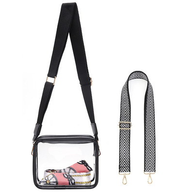 2023 Γυναικείες διαφανείς μικρές τσάντες χιαστί Summer Jelly τσάντα Messenger Γυναικεία τσάντα ώμου ροδακινί ταξιδιού για κορίτσια Clear πορτοφόλια