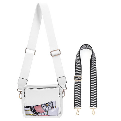 2023 Γυναικείες διαφανείς μικρές τσάντες χιαστί Summer Jelly τσάντα Messenger Γυναικεία τσάντα ώμου ροδακινί ταξιδιού για κορίτσια Clear πορτοφόλια