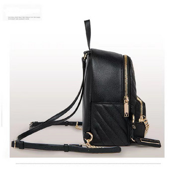 Μόδα γυναικεία τσάντα 2023 Απλό, ευέλικτο σακίδιο πλάτης με αλυσίδα Καπιτονέ Τσάντα ελεύθερου χρόνου Σακίδιο πλάτης ταξιδιού
