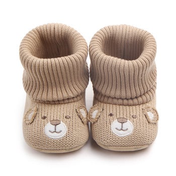 Унисекс бебешки вълнени обувки за момчета и момичета Новородени ботуши Зимни топли бебешки обувки за бебешко креватче Класически обувки за първи път на пода TS112