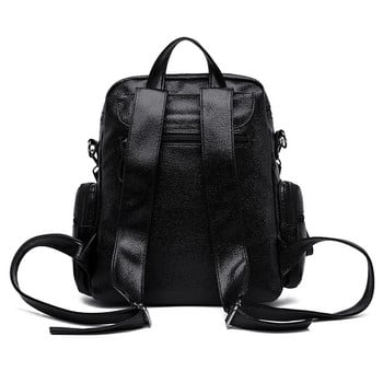 Μόδα Γυναικεία δερμάτινη τσάντα πλάτης Ταξίδι Γυναικεία Σχολική τσάντα ώμου Όμορφο στυλ για κορίτσια Daypack Σακίδιο αγορών
