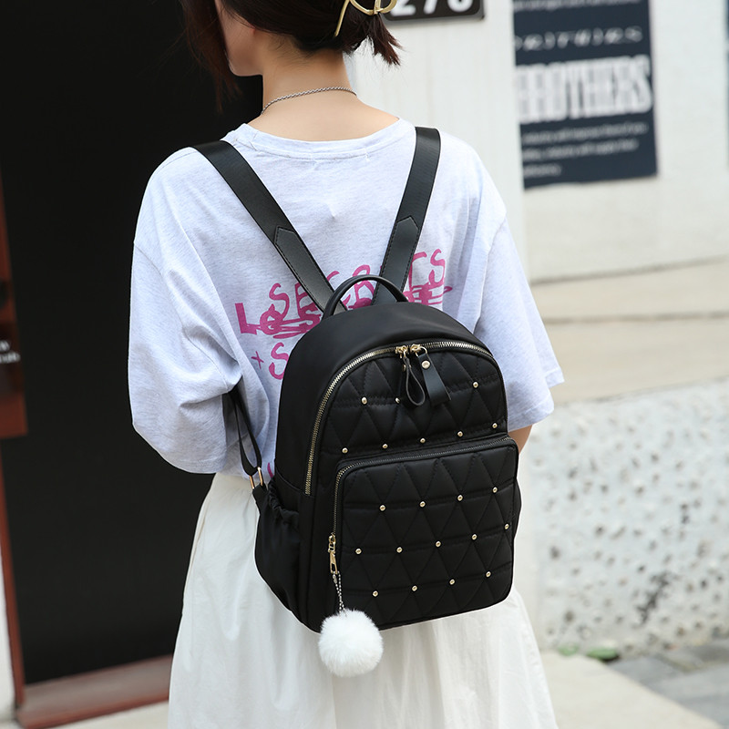 Γυναικείο σακίδιο ταξιδιού Casual αδιάβροχες τσάντες ώμου Oxford για γυναίκες Μεγάλης χωρητικότητας τσάντα πλάτης Μαύρο σχολικό πορτοφόλι