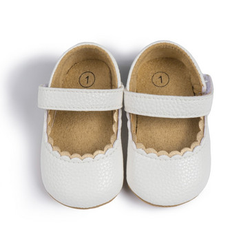 Бебе момиче Пролет Есен Обувки за принцеса Меко дъно Неплъзгащи се обувки за малко дете Сладки обувки за бебета Първи проходилки Новородени единични обувки