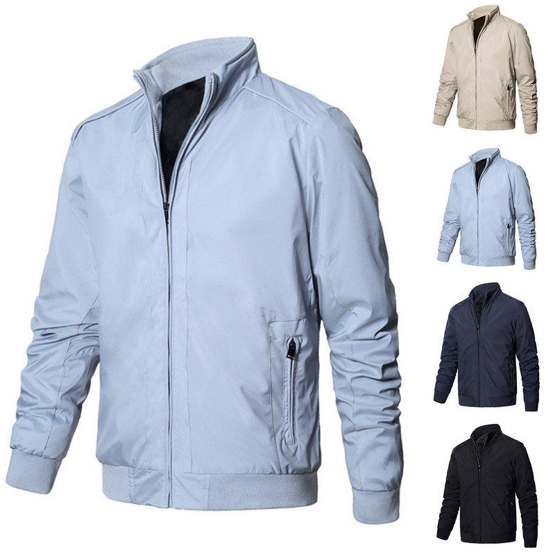 Ανδρικά ρούχα Ελαφρύ χειμωνιάτικο αντιανεμικό ανδρικό παλτό Κουμπί ανδρικό παλτό Εξωτερικό παλτό Λεπτό μπουφάν Παλτό Active Fit Ανδρικό μπουφάν