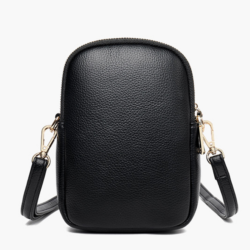Geantă versatilă pentru monede pentru femei, din piele PU, geantă simplă, curea reglabilă, culoare solidă, straturi duble, geantă pentru întâlniri în aer liber