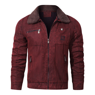 Kaputi Lagana zimska muška jakna nagnuta s muškim džepom od flisa na reveru Debela jakna s višestrukim muškim ovratnikom, zatvaračem, mala