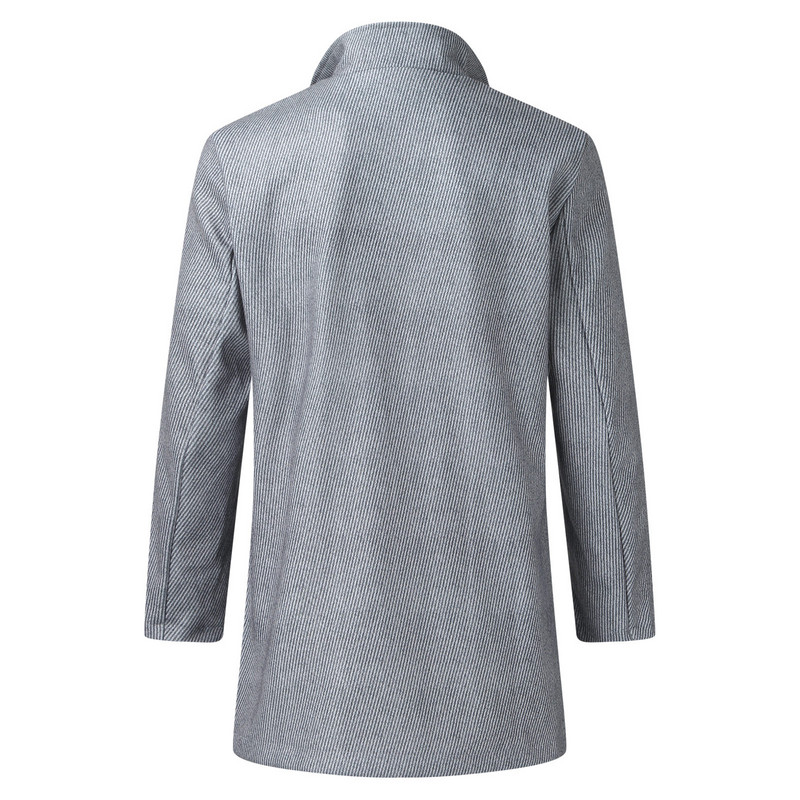 Ανδρικά Ρούχα Χειμερινή Εργασία για Ανδρικά Ανδρικά Παλτό Χειμερινό Πορτό Γιακά Δερμάτινο Μακρυ Επενδυμένο Μπουφάν Μανίκι Βροχή Ανοιχτό Σακάκι Vintage