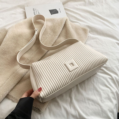 Απλές μαλακές δερμάτινες τσάντες χιαστί PU για γυναίκες Επώνυμες επώνυμες τσάντες ώμου Hobo Γυναικείες μοντέρνες πολυτελείς τσάντες και πορτοφόλια