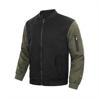 Χειμερινά Μπουφάν για Ανδρικά Μπουφάν Cold Men Weather Άνοιξη Φθινόπωρο Μπουφάν τσέπη με φερμουάρ Ρετρό με Μπουφάν αναψυχής Μπουφάν Ανδρικές κουκούλες