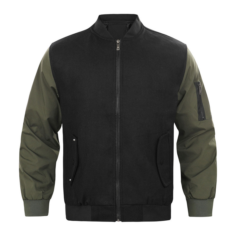 Χειμερινά Μπουφάν για Ανδρικά Μπουφάν Cold Men Weather Άνοιξη Φθινόπωρο Μπουφάν τσέπη με φερμουάρ Ρετρό με Μπουφάν αναψυχής Μπουφάν Ανδρικές κουκούλες