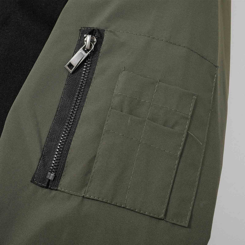 Χειμερινά Μπουφάν για Ανδρικά Μπουφάν Cold Men Weather Άνοιξη Φθινόπωρο Μπουφάν τσέπη με φερμουάρ Ρετρό με Μπουφάν αναψυχής Μπουφάν Ανδρικές κουκούλες