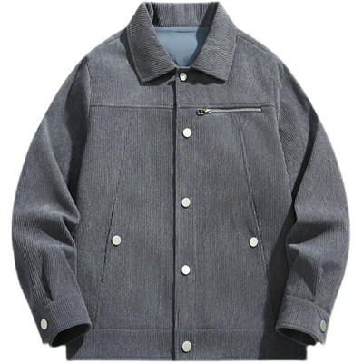 Χειμερινά μπουφάν για άντρες Καλοκαιρινή τσέπη Ελαφρύ με φερμουάρ Ρετρό μπουφάν Ανδρικό Φθινοπωρινό Ανοιξιάτικο κοτλέ Κοτλέ χειμωνιάτικο μάλλινο ανδρικό παλτό