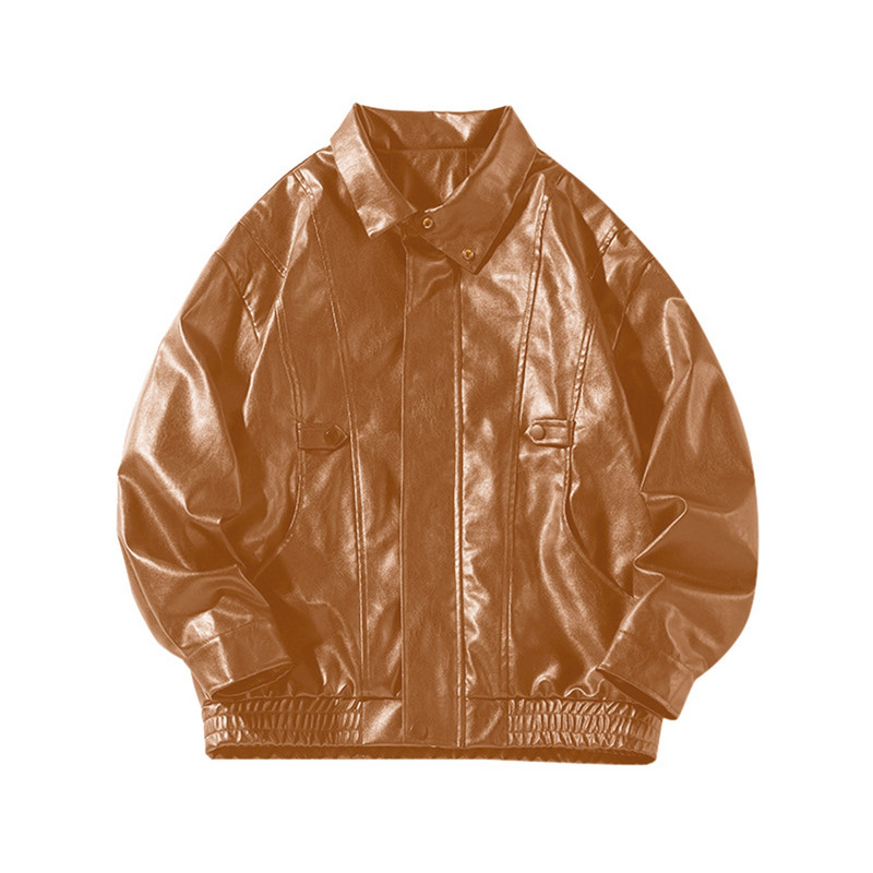 Îmbrăcăminte pentru bărbați Paltoane pentru bărbați Dimensiune de iarnă Jachete de toamnă pentru culoare Bărbați cu mâneci solide Jachetă de piele lungă și subțire pentru bărbați.