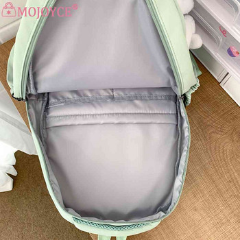Σχολικό σακίδιο μεγάλου χωρητικότητας Σχολικών τσάντες νάιλον με χαριτωμένο κρεμαστό σακίδιο ταξιδιού για έφηβες