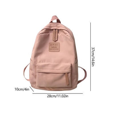 Kolledži üliõpilase seljakott, mahukas koolikotid, nailonist seljakott koos armsa ripatsiga reisiseljakotiga teismelistele tüdrukutele