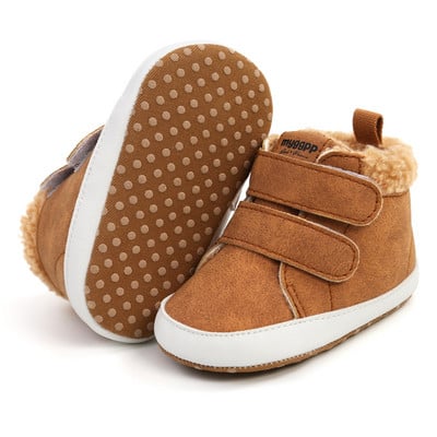 Βρεφικά παπούτσια χειμωνιάτικων αγοριών για κοριτσάκια Παιδικά παπούτσια ζεστού μωρού Snow παπούτσι με μαλακό κάτω μέρος Νεογέννητα αθλητικά παπούτσια εξωτερικού χώρου Παιδικά παπούτσια