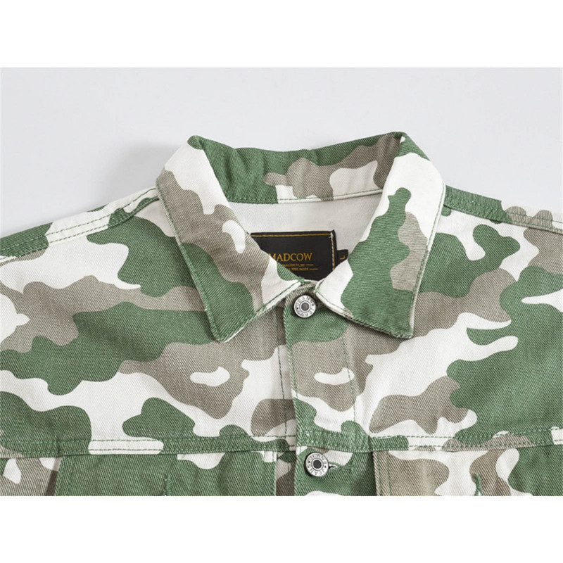 Palton pentru bărbați, cu mânecă lungă, guler răsturnat, paltoane ocazionale, culoare camuflaj, jachetă de blugi, top, toamnă, iarnă, pardesiu pentru bărbați пальто