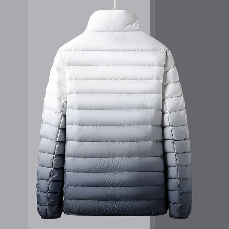 Jachetă ușoară de puf pentru bărbați 2023 cu guler nou, ultra ușoară, care poartă jachetă scurtă de puf caldă de toamnă și iarnă