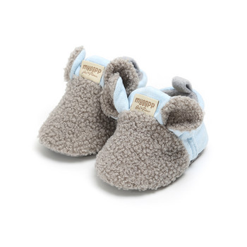 2021 Есен Зима Обувки за новородено бебе Момчета Момичета Обувки за малко дете Поларени топли меки ботуши за сняг Обувки за бебета First Walkers 0-18m