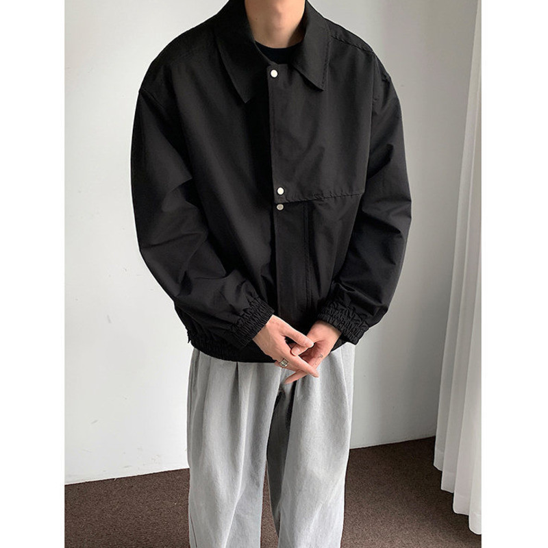 Χακί Μαύρο Casual Μπουφάν Ανδρικά Μόδα Μπέιζμπολ Μπουφάν Ανδρικά Streetwear Κορεατικά Loose Bomber Ανδρικό κοντό παλτό M-2XL
