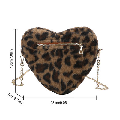 Geantă de umăr pufoasă pentru femei, cu fermoar, geantă ghiozdan de pluș, geantă de mână cu inimă de dragoste, versatilă, moale, poșetă elegantă