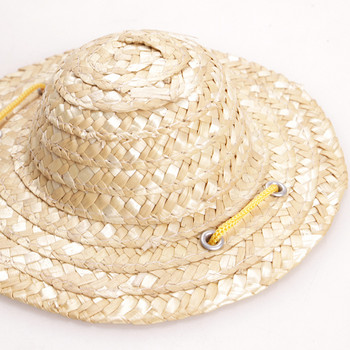 Ρετρό Αγρόκτημα Καπέλο Κόσμημα Γάτα Καπέλο Ήλιου Γάτα Σκύλος Ψάθινο καπέλο Καπέλο κατοικίδιων ζώων Πωλείται χαριτωμένο.