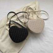 Γυναικεία μόδα Hobo Τσάντα Μεγάλης χωρητικότητας Ψάθινη τσάντα χιαστί Casual Τσάντες ώμου με φερμουάρ Καλοκαιρινή Casual Τσάντα παραλίας Bolsa