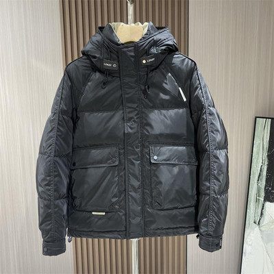 2023, nova muška puhasta jakna, zimski kaput, parke od slobodnog klizajućeg materijala, kratke, deblje tople vanjske odjeće s kapuljačom, široki modni kaput