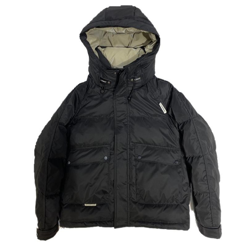 2023, nova muška puhasta jakna, zimski kaput, parke od slobodnog klizajućeg materijala, kratke, deblje tople vanjske odjeće s kapuljačom, široki modni kaput