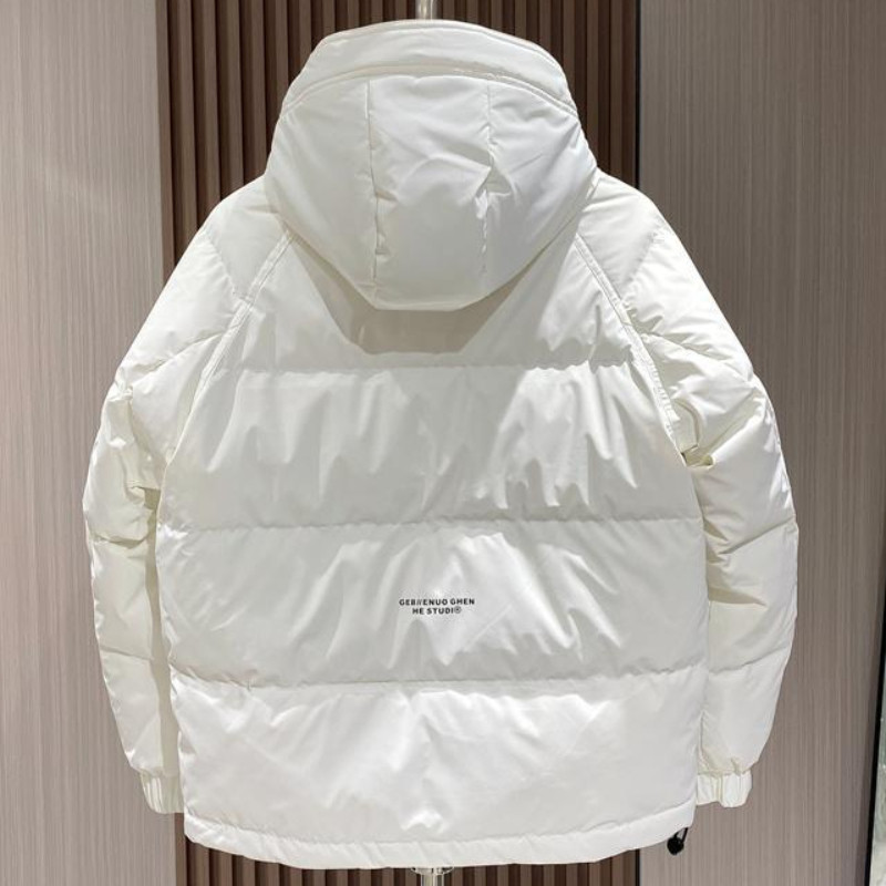 2023, nova muška puhasta jakna, zimski kaput, parke od slobodnog klizajućeg materijala, kratke, deblje tople vanjske odjeće s kapuljačom, široki modni kaput