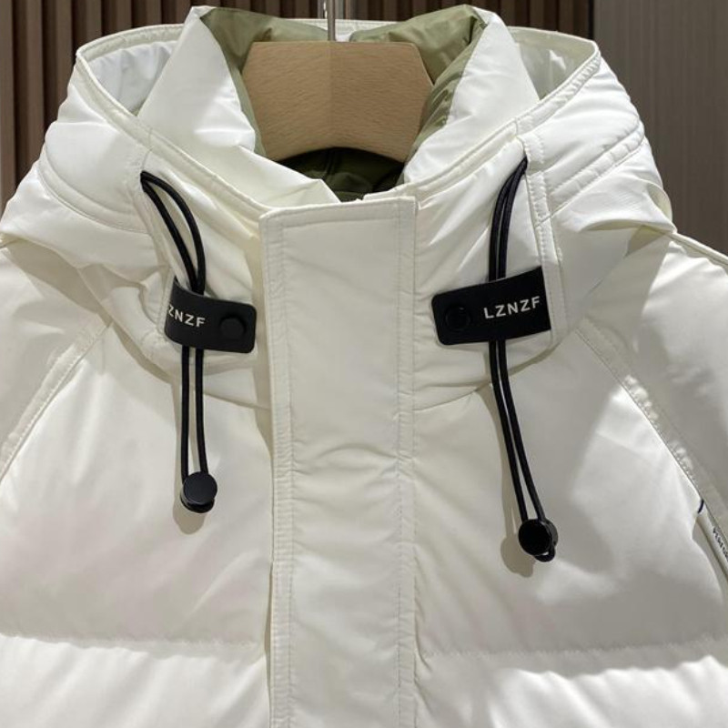 2023, nova muška puhasta jakna, zimski kaput, parke od slobodnog klizajućeg materijala, kratke, deblje tople vanjske odjeće s kapuljačom, široki modni kaput