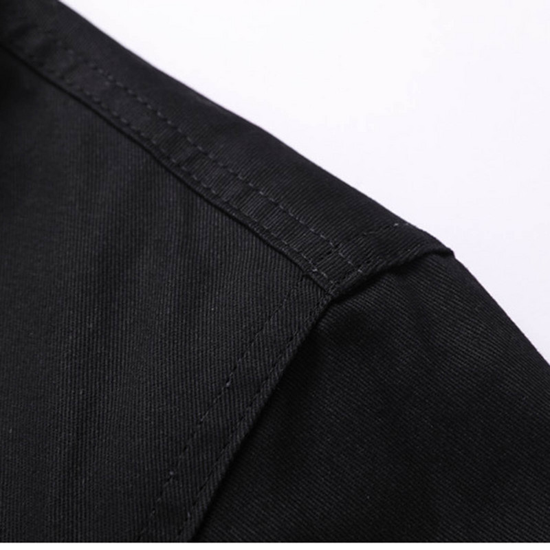 Ανδρικό μπουφάν για κρύο καιρό Ανδρικό βαρύ χειμωνιάτικο παλτό ανδρική μόδα Απλό τζιν αμάνικο μπουφάν με κουμπιά ζακέτα