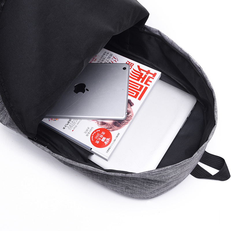 Γυναικείες Ανδρικές ανδρικές καμβά μαύρο σακίδιο πλάτης College Student School Backpack Τσάντες για εφήβους Mochila Casual σακίδιο ταξιδιού Daypack