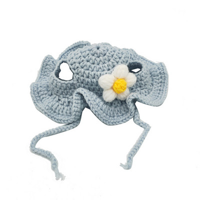 Slatka mačka kapa Smiješni kućni ljubimci Party Cosplay Pokrivala za glavu Ručno izrađene pletene kape za štene Elastični šešir za pse i mače Dekoracija