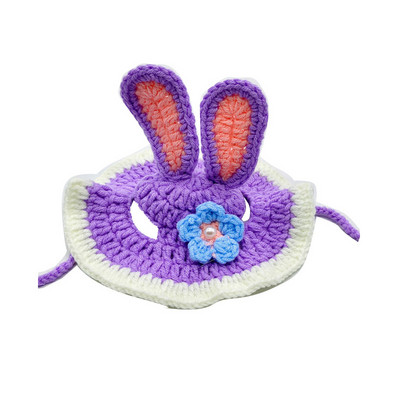 Slatka mačka kapa Smiješni kućni ljubimci Party Cosplay Pokrivala za glavu Ručno izrađene pletene kape za štene Elastični šešir za pse i mače Dekoracija