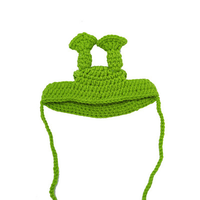 Slatka mačka kapa Smiješni kućni ljubimci Party Cosplay Pokrivala za glavu Ručno izrađene pletene kape za štene Elastični šešir za pse i mače Dekoracija