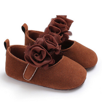 Обувки Дете Нова сладка принцеса Бебешки момичета Меки обувки за детско креватче Prewalker Sole Floral Shoes 0-18M Обувки за момиченца Обувки за малки деца