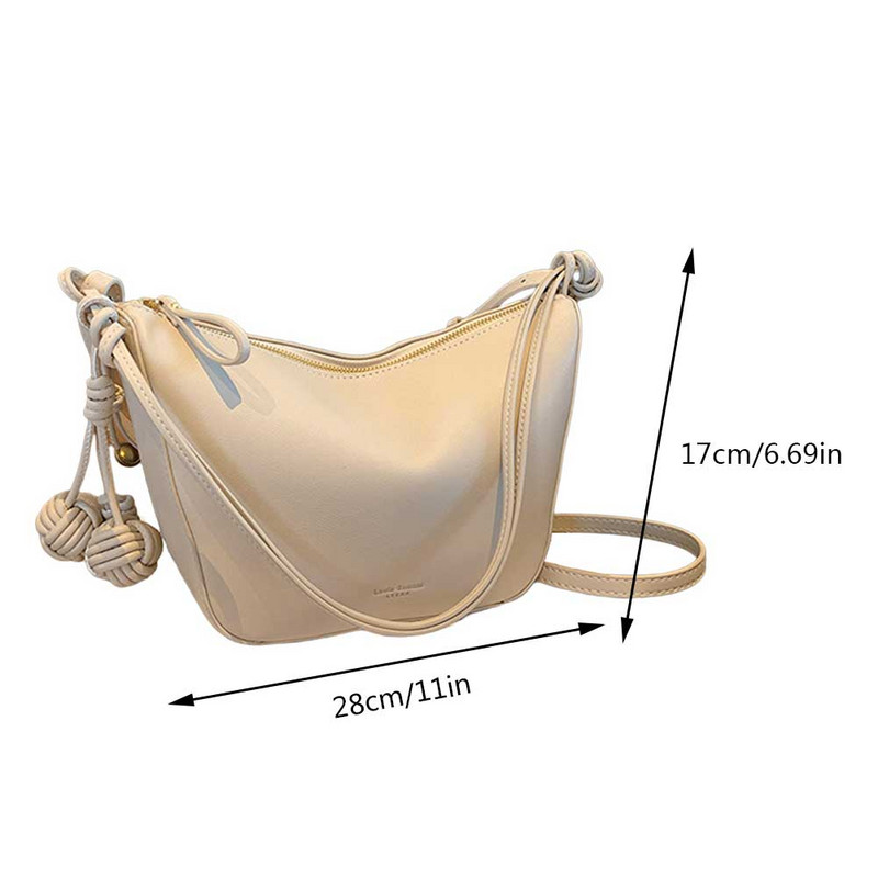 Τσάντα PU Satchel Τσάντα μεγάλης χωρητικότητας Γυναικεία τσάντα χιαστί αδιάβροχη συμπαγής ρυθμιζόμενος ιμάντας Μαλακή τσάντα για ψώνια και ταξίδια