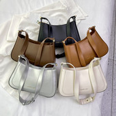 Γυναικεία δερμάτινη τσάντα Hobo Casual Solid τσάντα μόδας Ευέλικτη τσάντα μασχάλης με ρυθμιζόμενο λουράκι καθημερινή τσάντα γνωριμιών