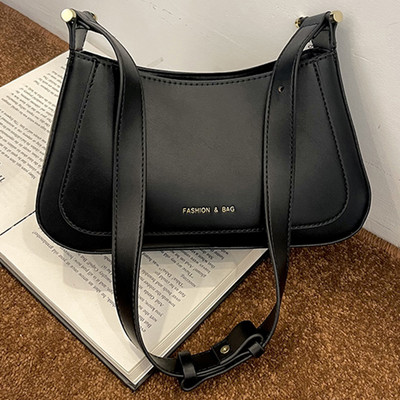 Γυναικεία δερμάτινη τσάντα Hobo Casual Solid τσάντα μόδας Ευέλικτη τσάντα μασχάλης με ρυθμιζόμενο λουράκι καθημερινή τσάντα γνωριμιών