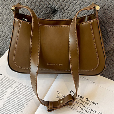 Γυναικεία δερμάτινη τσάντα Hobo Casual Solid τσάντα μόδας Ευέλικτη τσάντα μασχάλης με ρυθμιζόμενο λουράκι καθημερινή τσάντα γνωριμιών