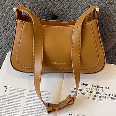 Γυναικεία δερμάτινη τσάντα Hobo Casual Solid τσάντα μόδας Ευέλικτη τσάντα μασχάλης με ρυθμιζόμενο λουράκι καθημερινή τσάντα γνωριμιών