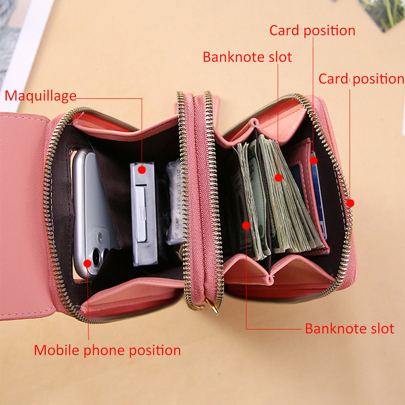 Naiste õlakott topelttõmblukuga Kerge padjaga põikkott, kriimustuskindel reguleeritav õlarihm igapäevaseks vaba aja veetmiseks