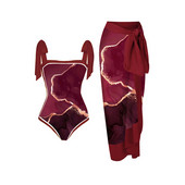 Novi kupaći kostim za 2023. Ženski dvodijelni modni uski cvjetni print, elegantno ljetno seksi erotično odijelo za plažu, luksuzno