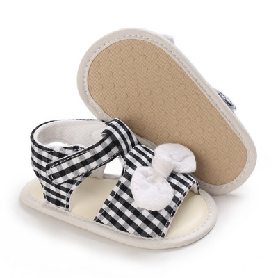 2022 nou-născut nou-născut nou-născut fete prințesă pantofi bowknot copil mic sandale de vară PU pantofi anti-alunecare 0-18 m