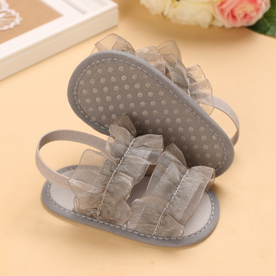 2022 nou-născut nou-născut nou-născut fete prințesă pantofi bowknot copil mic sandale de vară PU pantofi anti-alunecare 0-18 m