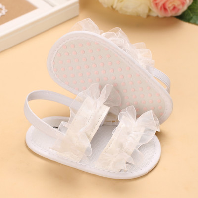 2022 nou-născut nou-născut nou-născut fete prințesă pantofi bowknot copil mic sandale de vară PU pantofi anti-alunecare 0-18 m